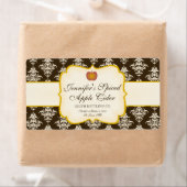 Étiquette de bouteille de cidre d'Apple (En situation)