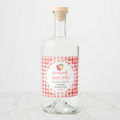 Étiquette de Bouteille de Cidre de Pomme Maison (Devant)