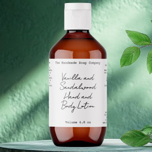 Étiquette de bouteille de cosmétiques avec aspect