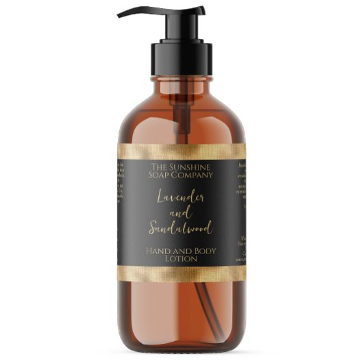 Étiquette de bouteille de cosmétiques en feuille d