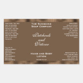 Étiquette de bouteille de cosmétiques en feuille d (Devant)