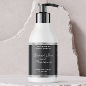 Étiquette de bouteille de cosmétiques en feuille m