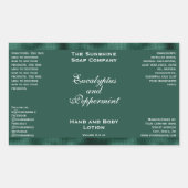 Étiquette de bouteille de cosmétiques en feuille v (Devant)