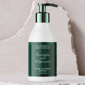 Étiquette de bouteille de cosmétiques en feuille v