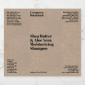 Étiquette de bouteille de cosmétiques imperméable (Étiquettes simples)