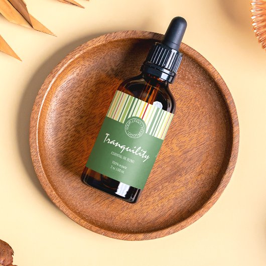 Étiquette de bouteille de gouttelette cosmétique d