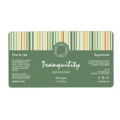 Étiquette de bouteille de gouttelette cosmétique d (Devant)