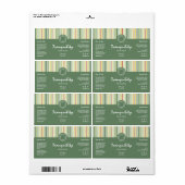 Étiquette de bouteille de gouttelette cosmétique d (Feuille entière)