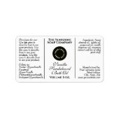 Étiquette de bouteille de gouttelettes de cosmétiq (Devant)