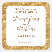 Étiquette de bouteille de gouttelettes de Parties (Devant)