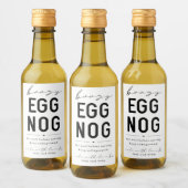 Étiquette de bouteille de lait de poule alcoolisé  (Bouteilles)
