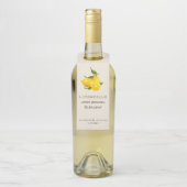 Étiquette de bouteille de Limoncello | Cadeau invi (Sur bouteille)