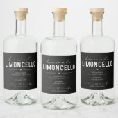 Étiquette de bouteille de Limoncello fait maison p (Bouteilles)