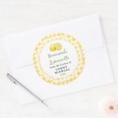 Étiquette de bouteille de Limoncello maison (Enveloppe)
