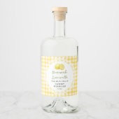 Étiquette de bouteille de Limoncello maison (Devant)