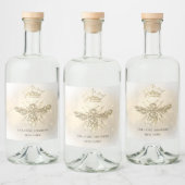 étiquette de bouteille de liqueur d'abeilles à par (Bouteilles)
