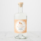 Étiquette de bouteille de liqueur d'abricot maison (Devant)