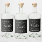 Étiquette de bouteille de liqueur de fiançailles p (Bouteilles)