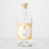 Étiquette de bouteille de liqueur de mangue maison (Devant)