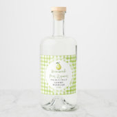 Étiquette de bouteille de liqueur de poire maison (Devant)