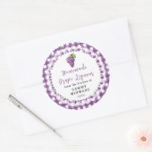 Étiquette de bouteille de liqueur de raisin maison (Enveloppe)