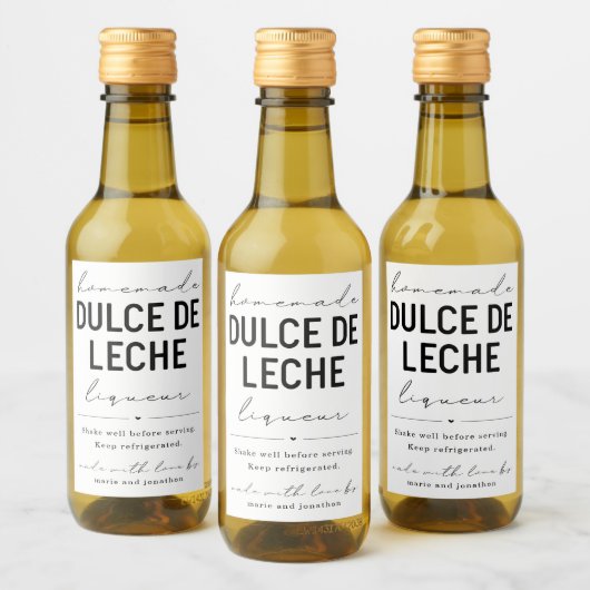 Étiquette de bouteille de liqueur Dolce de Leche f (Bouteilles)