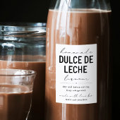 Étiquette de bouteille de liqueur Dolce de Leche f