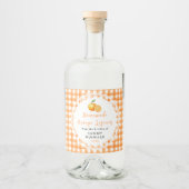Étiquette de bouteille de liqueur d'orange maison (Devant)