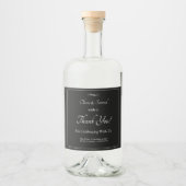Étiquette de bouteille de liqueur - Ensemble d'éti (Devant)