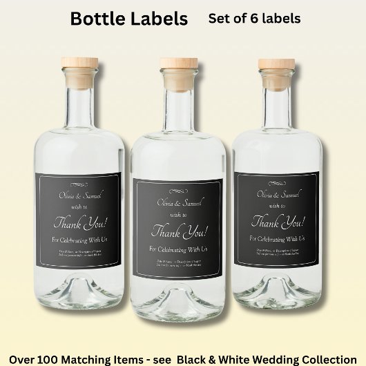 Étiquette de bouteille de liqueur - Ensemble d'éti