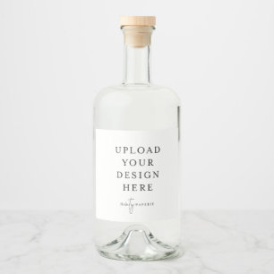 Étiquette de bouteille de liquide 4" x 3,5" (série