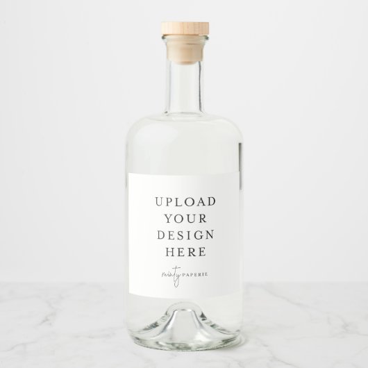 Étiquette de bouteille de liquide 4" x 3,5" (série (Devant)