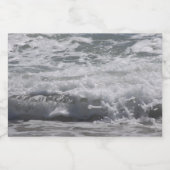 Étiquette de bouteille de l'océan Atlantique (Étiquettes simples)