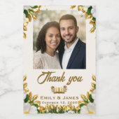 Étiquette de bouteille de mariage Georgia Cherokee (Étiquettes simples)