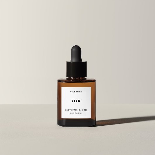 Étiquette de bouteille de mini-dropper à l'huile f