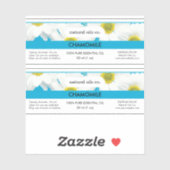 Étiquette de bouteille de parfum pour huiles essen (Feuille)