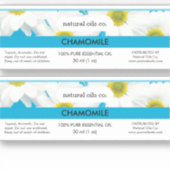 Étiquette de bouteille de parfum pour huiles essen (Devant)