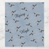 Étiquette de bouteille de pélican à atterrissage s (Étiquettes simples)