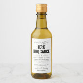 Étiquette de bouteille de sauce barbecue maison pe (Devant)