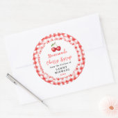 Étiquette de Bouteille de Sirop de Cerise Maison (Enveloppe)