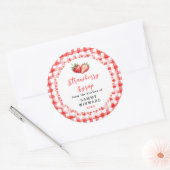 Étiquette de Bouteille de Sirop de Fraise Maison (Enveloppe)