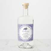 Étiquette de bouteille de sirop de mûre maison (Devant)