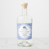 Étiquette de Bouteille de Sirop de Myrtille Maison (Devant)