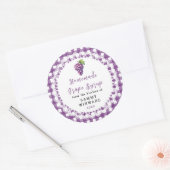 Étiquette de Bouteille de Sirop de Raisin Maison (Enveloppe)
