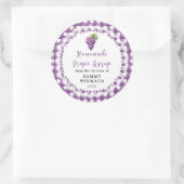 Étiquette de Bouteille de Sirop de Raisin Maison (Sac)