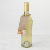 Étiquette de bouteille de Thanksgiving au caramel  (Incliné)