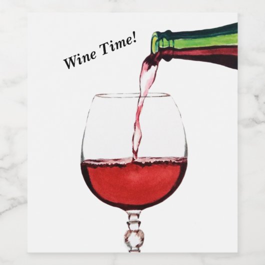 Étiquette de bouteille de vin (Étiquettes simples)