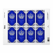 Étiquette de bouteille de vin Couronne Prince Arge (Feuille entière)