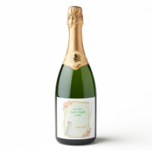 Étiquette de bouteille de vin de mariage et de vin