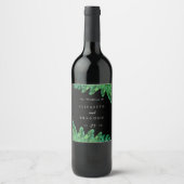 Étiquette de bouteille de vin de palme sauvage (Devant)